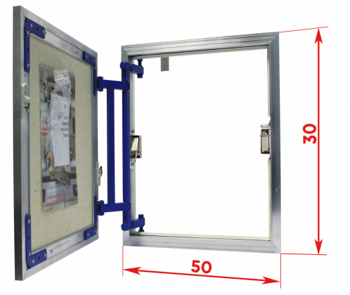 Сантехнические люки под плитку серии AL-KR 30x50 см Люкер, ревизионные сантехнические люки